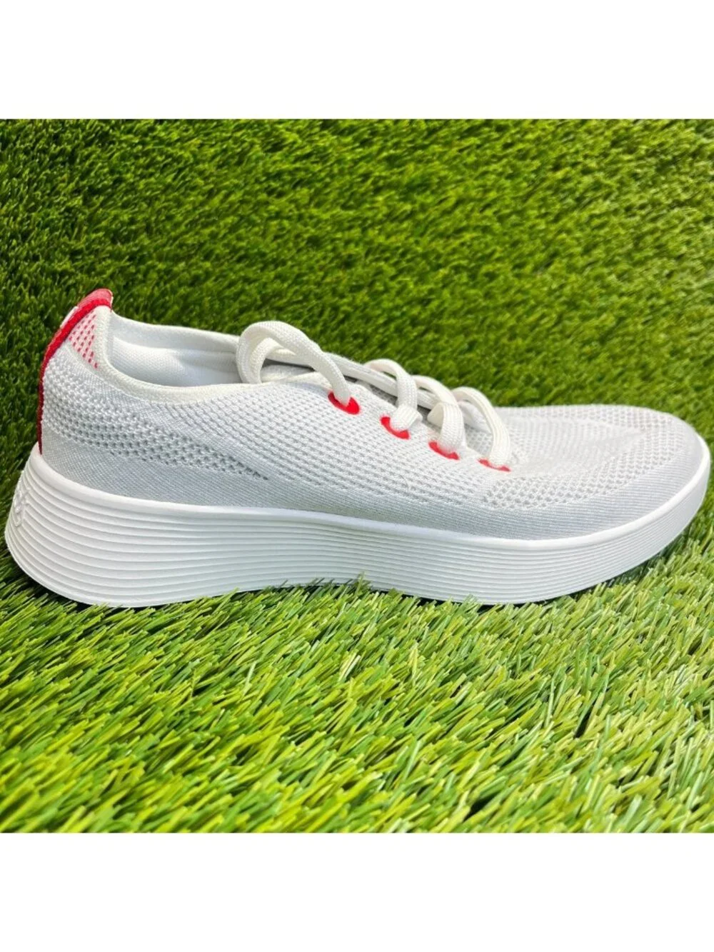 Allbirds Tree Runner Go Womens Size 9.5 White Athletic Running Shoes Sneakers